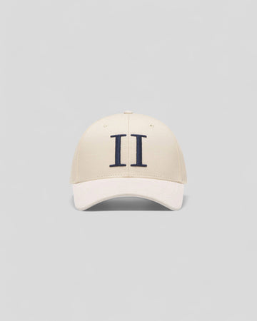 Les Deux || Baseball Cap Suede II - Ivory/ Dark Navy Les Deux