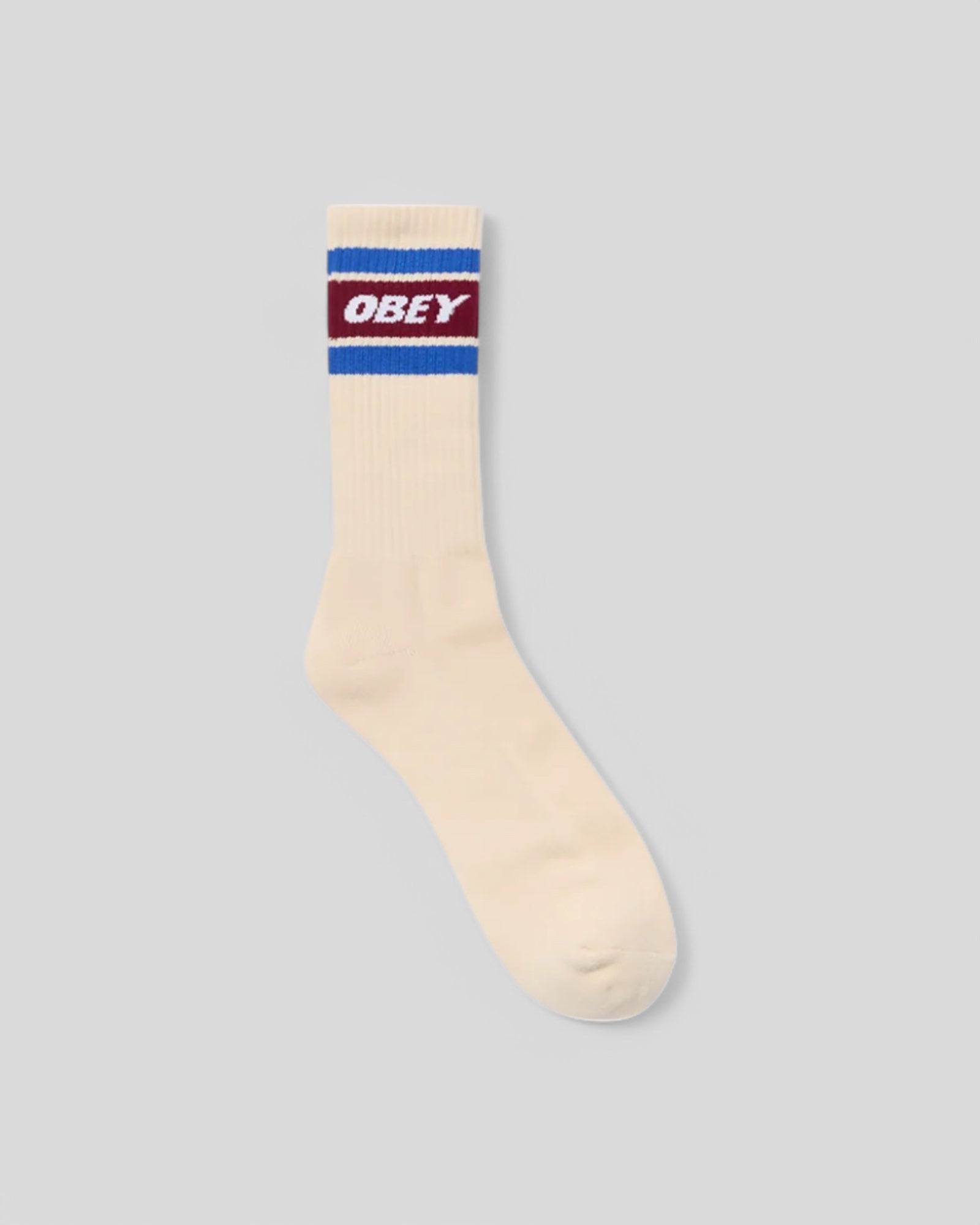 Obey || Cooper Socks - Unbleached/Rhubarb - M" Obey