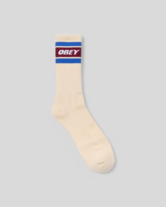 Obey || Cooper Socks - Unbleached/Rhubarb - M" Obey
