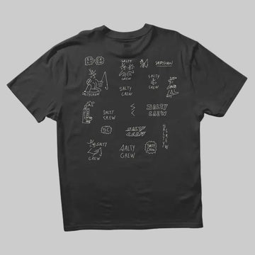 Salty Crew || Reel Lb S/S Tee - Pirate Black - M’ Salty Crew