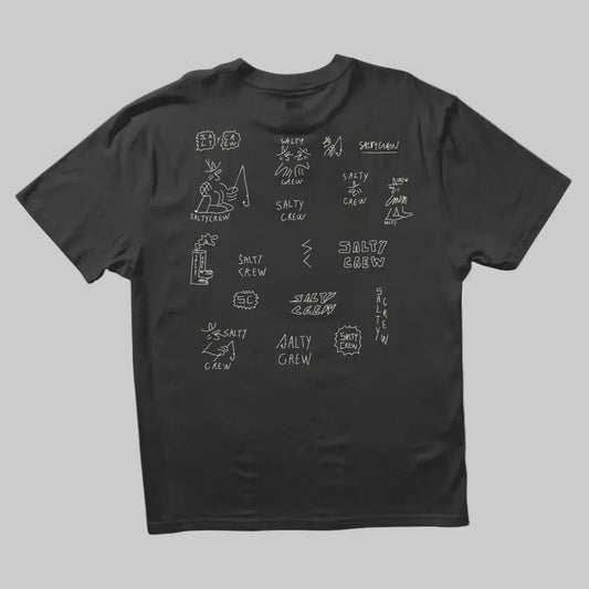 Salty Crew || Reel Lb S/S Tee - Pirate Black - M’ Salty Crew