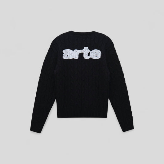 Arte || Knit Sweat - Black - M’ Arte