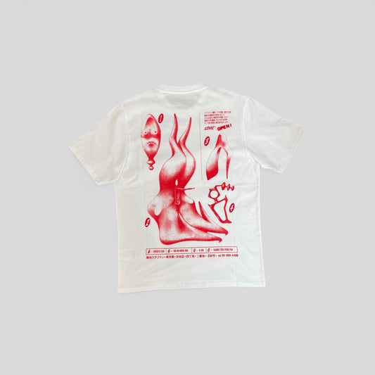 Edwin || Dokuta Desire TS - White Garment Washed - M" Edwin