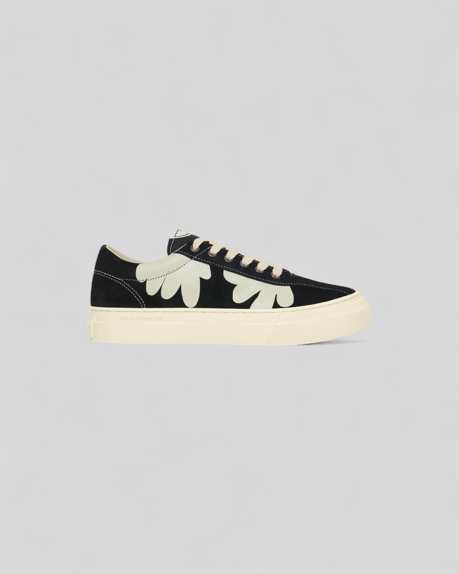 Stepney Workers Club || Dellow Shroom Hands - Suede - Ecru/ Black - M' Stepney Workers Club