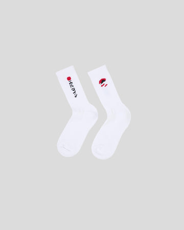 Edwin || Kamifuji Socks - White Edwin