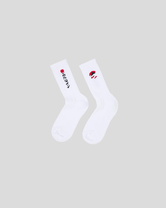 Edwin || Kamifuji Socks - White Edwin