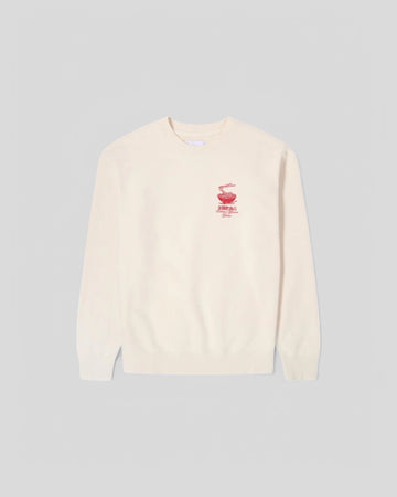 Edwin || Ramen Palace Sweat Heavy Felpa - Whisper White Garment Washed - M" Edwin