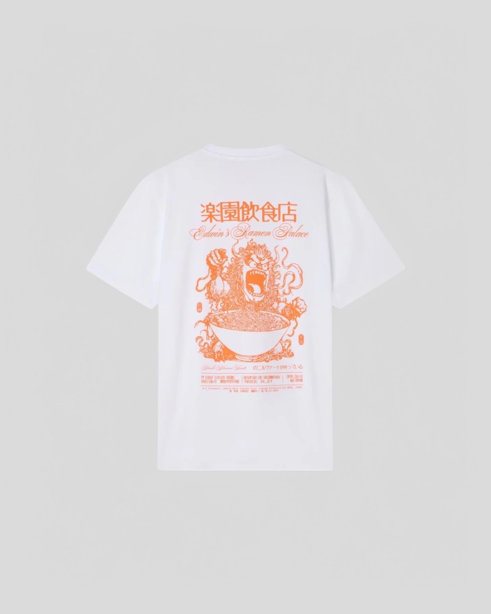 Edwin || Ramen Palace TS Single Jersey - White Garment Washed - M" Edwin