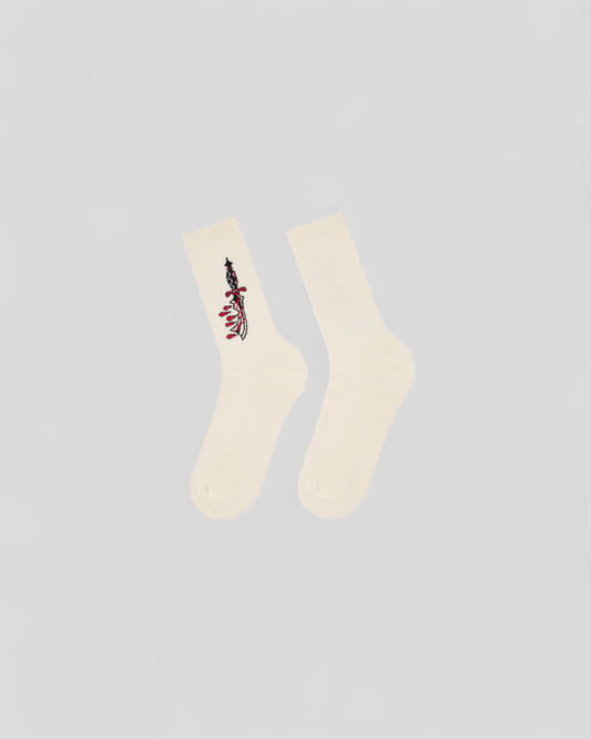 Edwin || Teide Dagger Socks - Beige Edwin