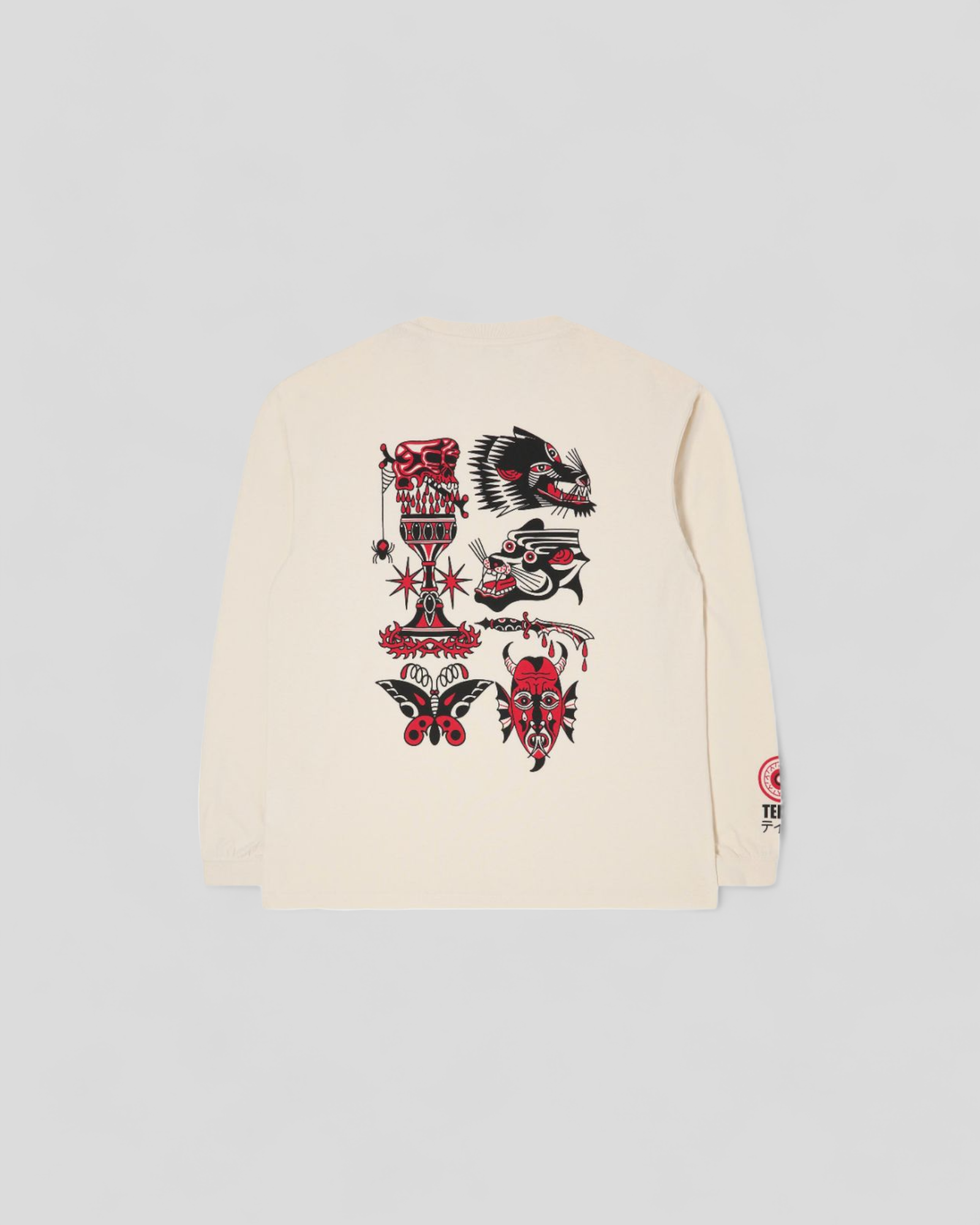 Edwin || Teide Flash T-Shirt - White Garment Wash Edwin
