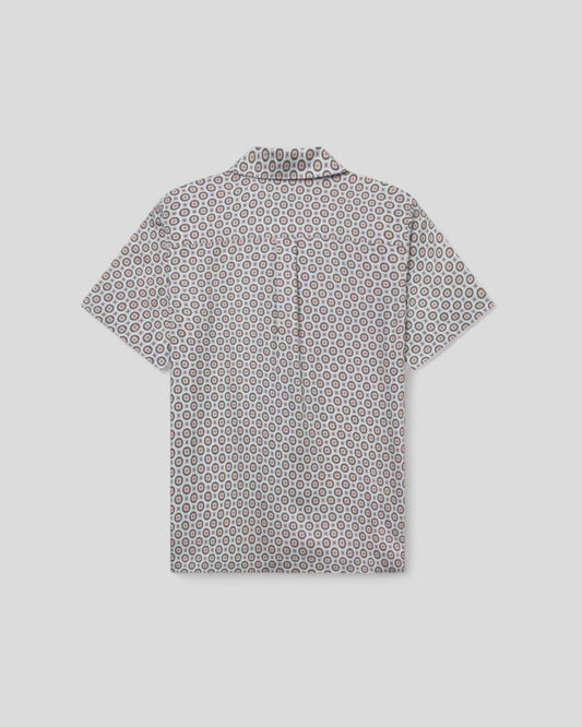 Les Deux || AOP-Hemd aus Foulard - Rauchgrün