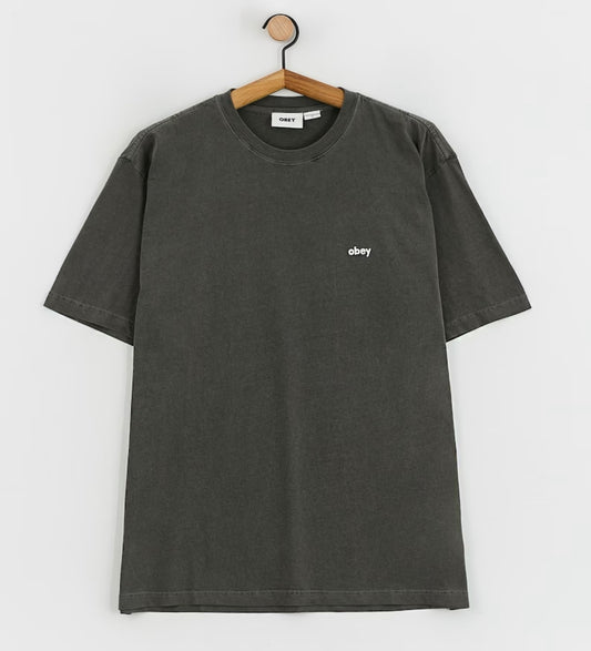 OBEY || LOWER CASE PIGMENT TEE || DIGITAL BLACK Obey