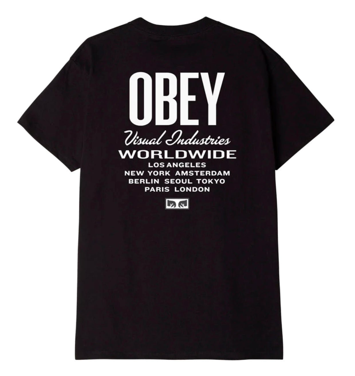 OBEY || VISUAL IND. WOLDWIDE T-SHIRT || BLACK Obey