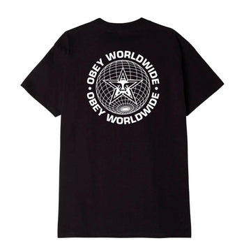 OBEY || WORLDWIDE GLOBE T-SHIRT || BLACK Obey