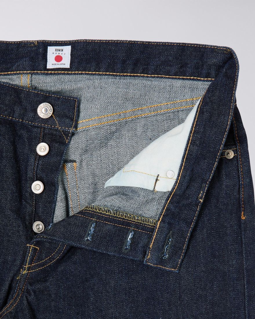 Edwin || Regular Tapered Kurabo Made In Japan  - Blue Rinsed Edwin