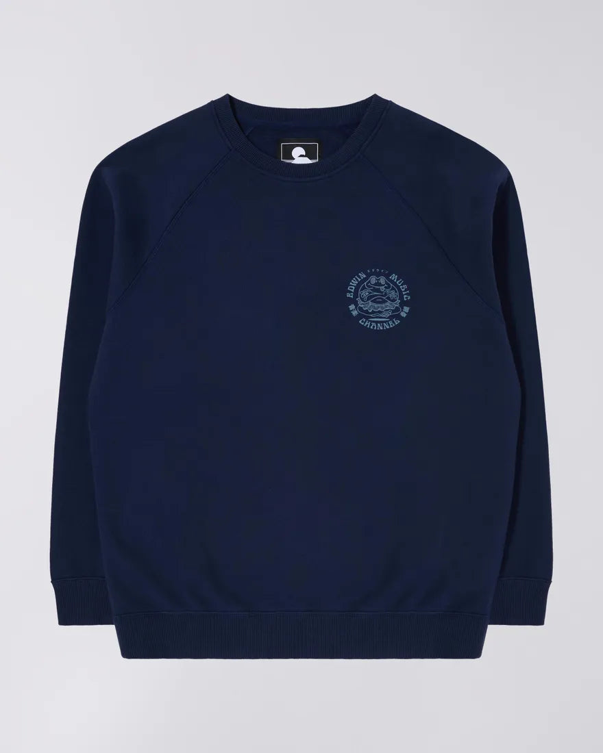 Edwin || Music Channel Sweat Heavy Felpa || Navy Edwin