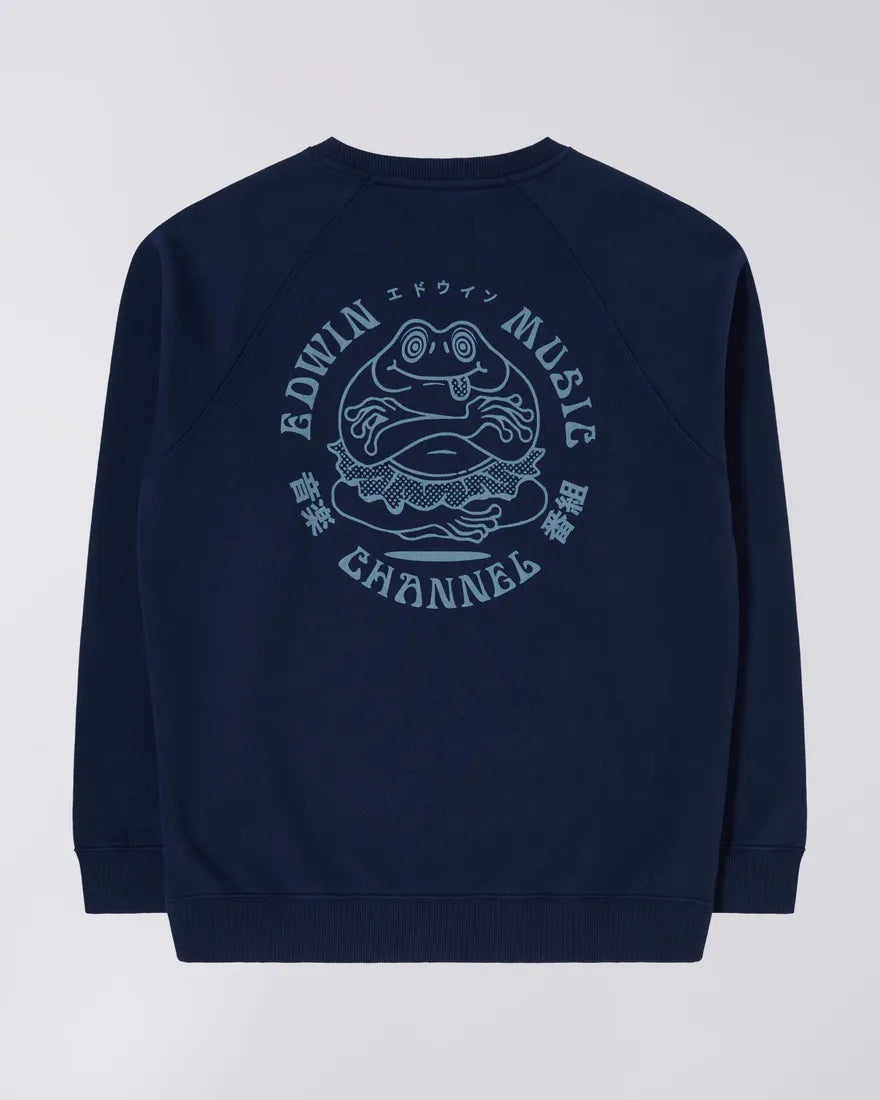 Edwin || Music Channel Sweat Heavy Felpa || Navy Edwin
