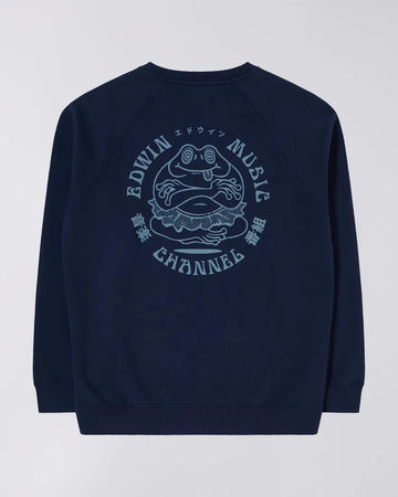 Edwin || Music Channel Sweat Heavy Felpa || Navy Edwin