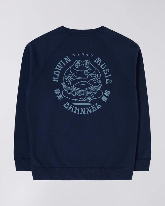 Edwin || Music Channel Sweat Heavy Felpa || Navy Edwin