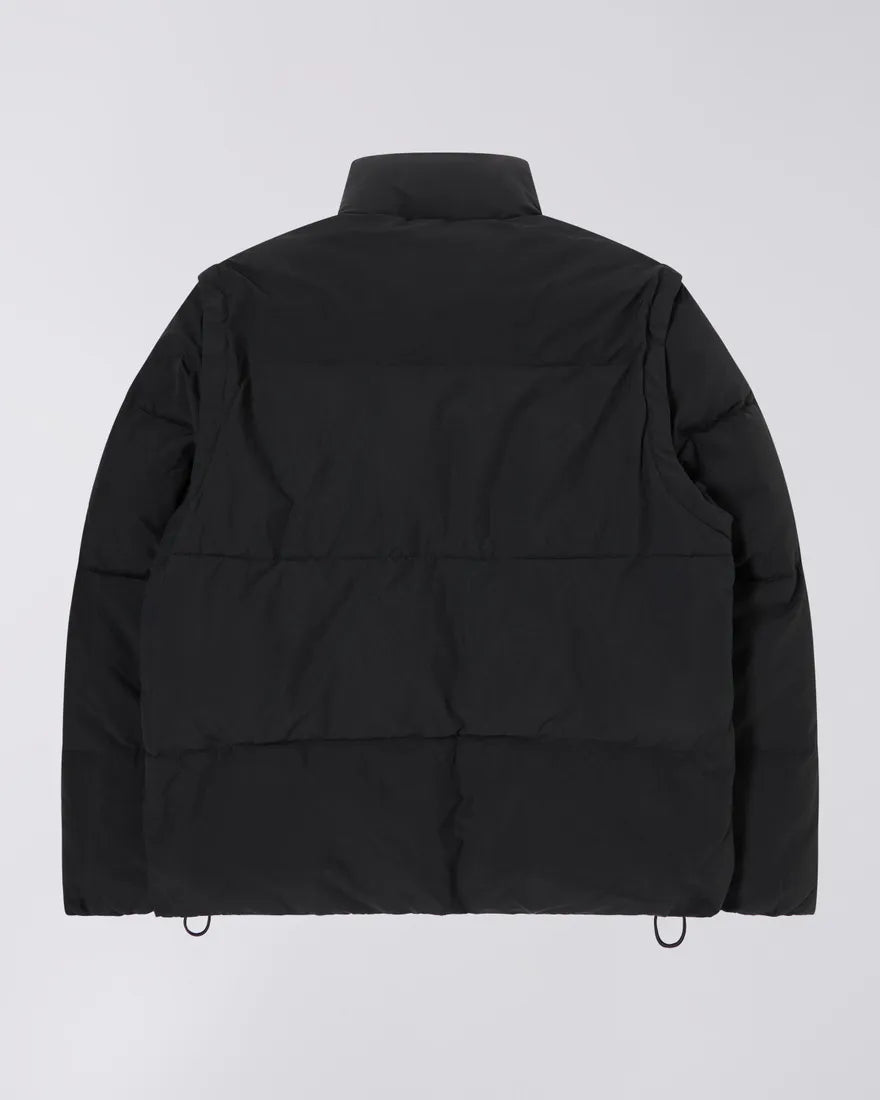 Edwin || Detachable Sleeves Puffer Olain Weave || Black Edwin