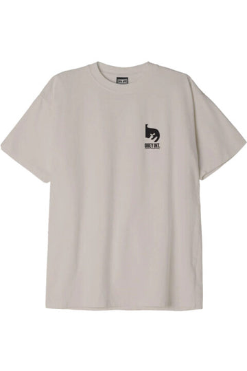 OBEY || INT. VISUAL INDUSTRIES T-SHIRT || SILVER GREY Obey