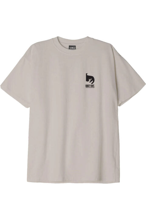 OBEY || INT. VISUAL INDUSTRIES T-SHIRT || SILVER GREY Obey