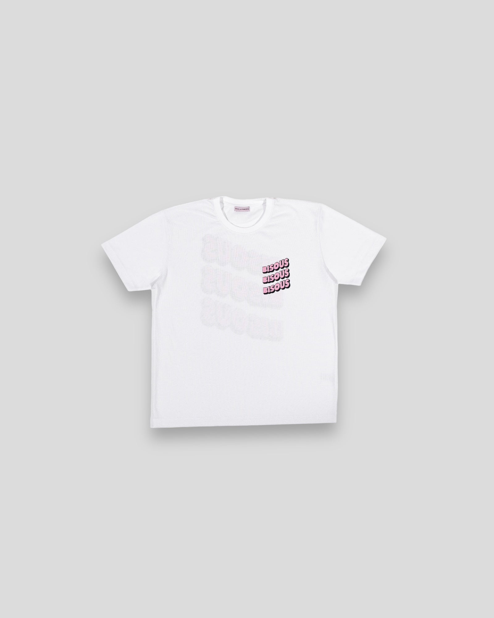 Bisous Skateboards || T-shirt Sonics || White Bisous Skateboards
