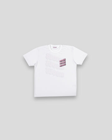 Bisous Skateboards || T-shirt Sonics || White Bisous Skateboards