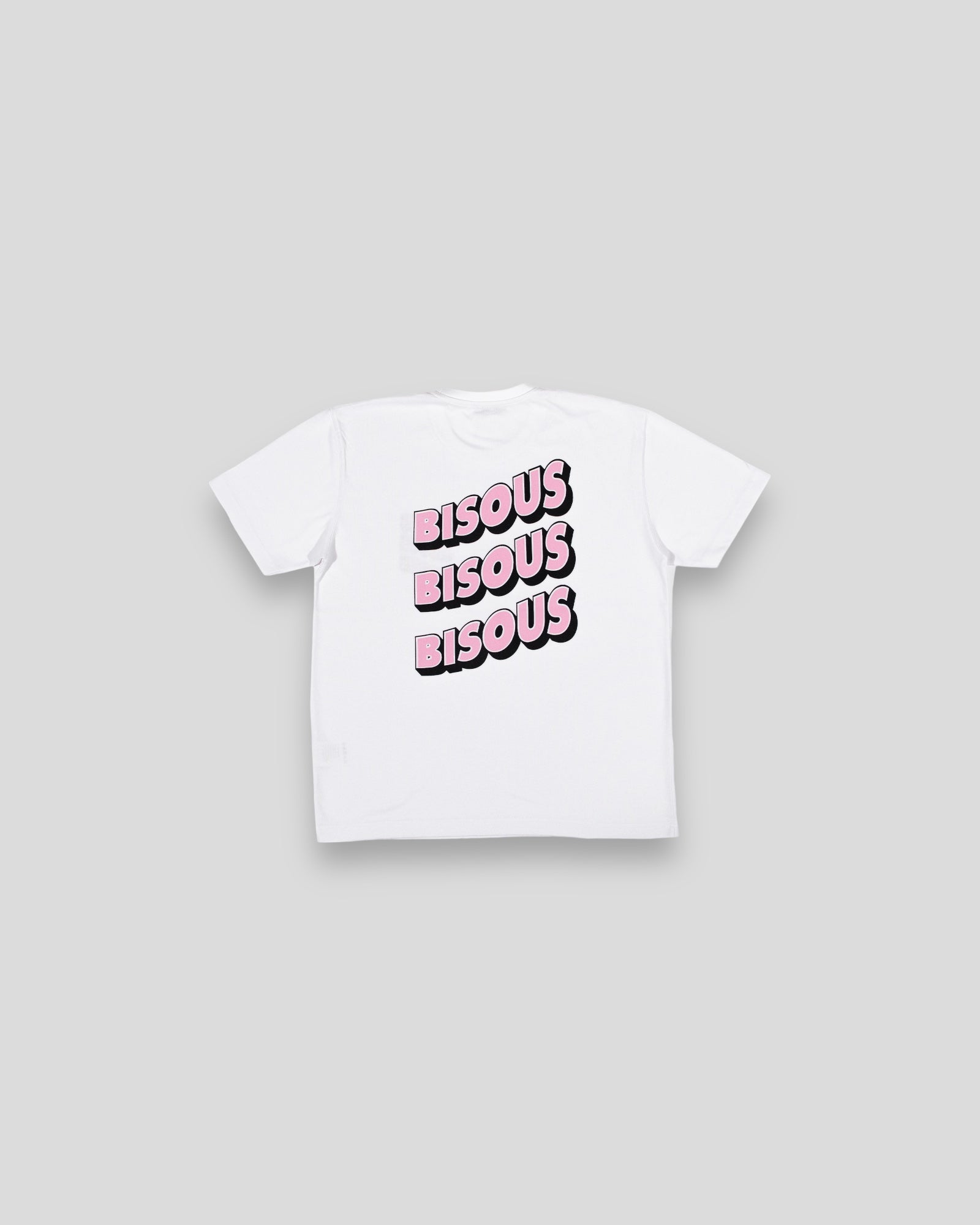 Bisous Skateboards || T-shirt Sonics || White Bisous Skateboards