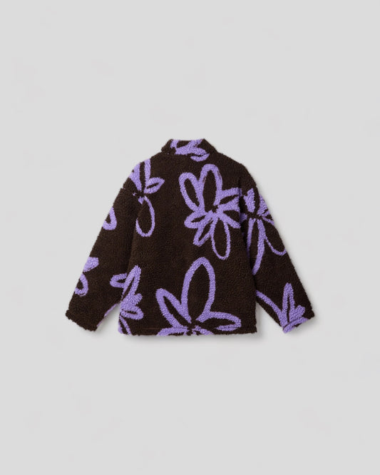 Obey || Portions Sherpa Jacket || Java Brown Multi Obey