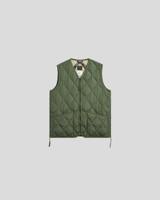 Taion || Military W-Zip V Neck Down ||T-001ZML - D.Sage Green Taion