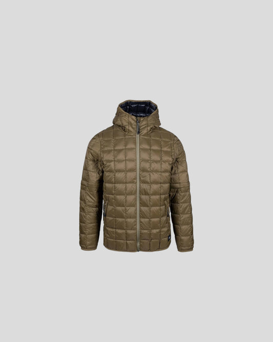 Taion || Over Size W-Zip Down Hoodie - T106OSWZ - Olive/Kaki Taion