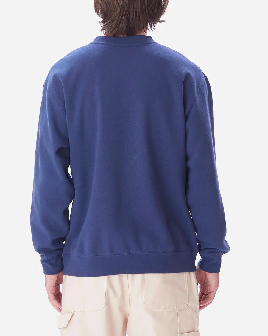 Obey || Obey Records Crew Neck - Academy Navy Obey