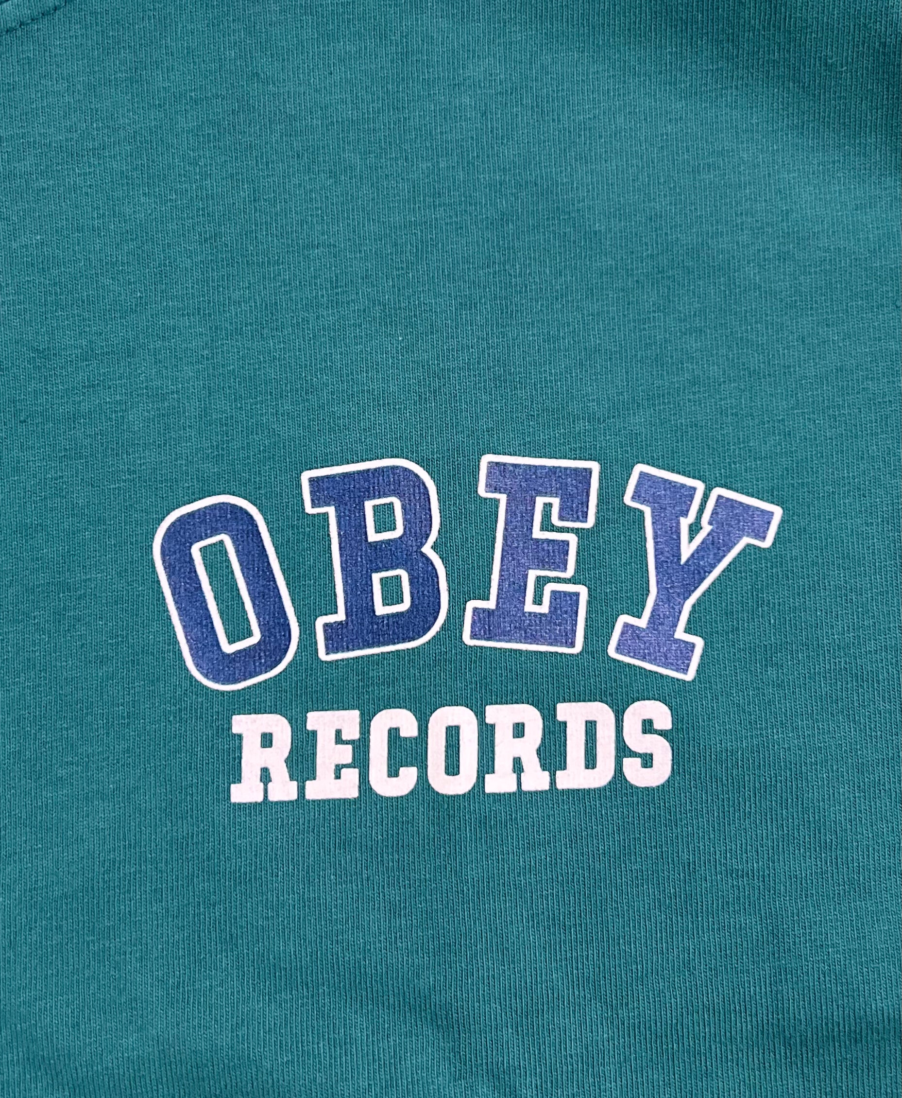 Obey || Obey Records T-Shirt - Adventure Green Obey