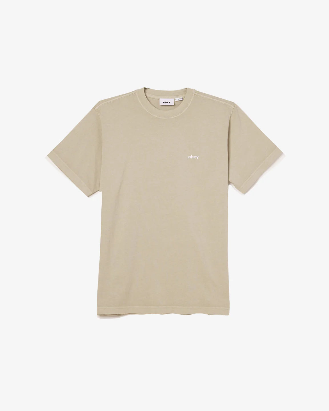Obey || Lowercase Pigment Tee - Abbey Stone - Men Obey