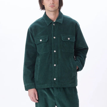 OBEY || Benny Cord Shirt Jacket || Dark Cedar Obey