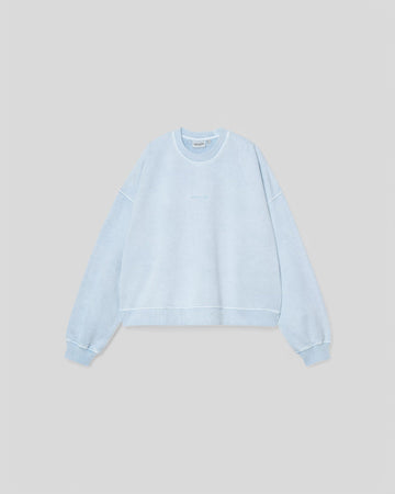 Carhartt || WIP W' Benton Sweat - Air Sky Garment Dyed Carhartt