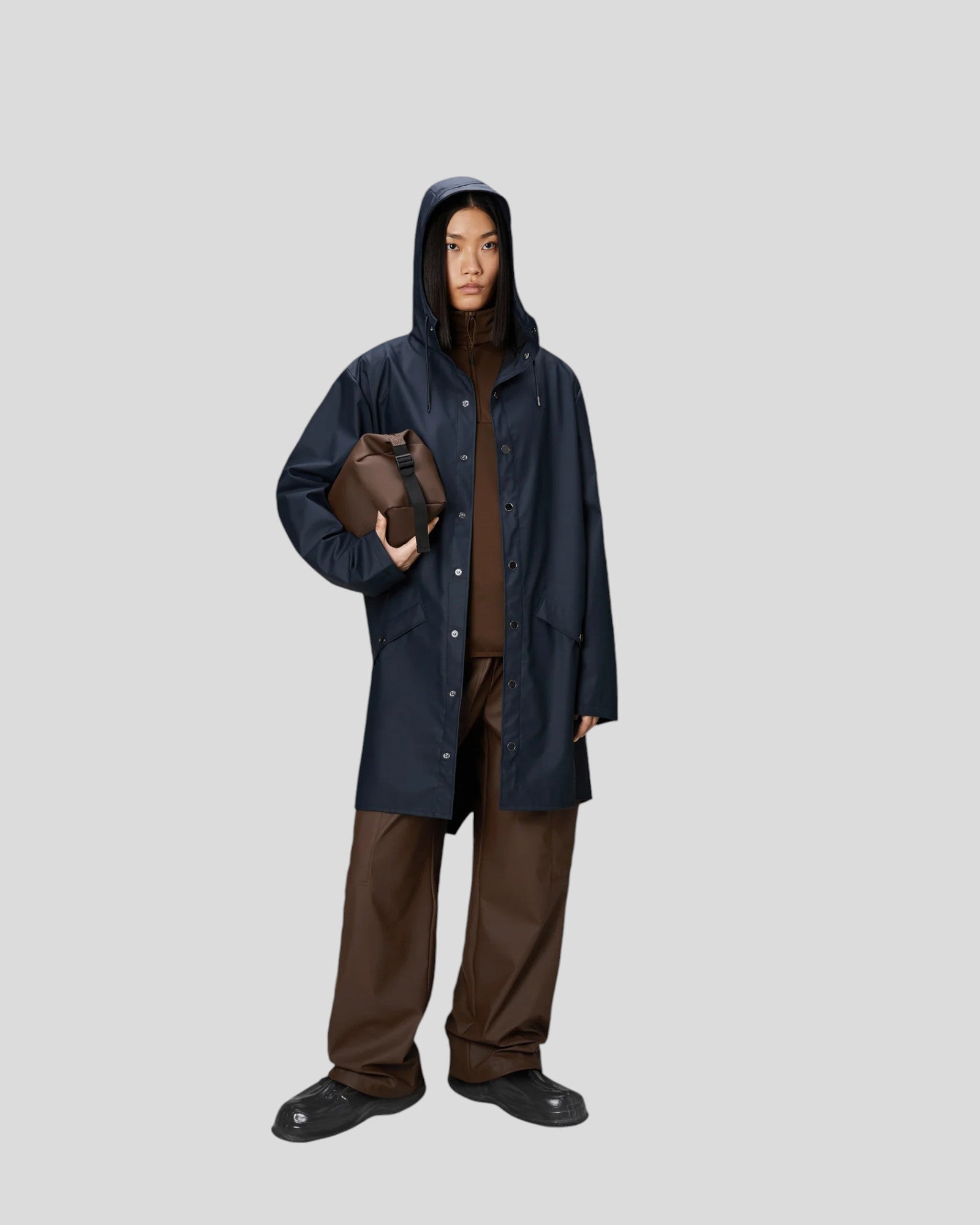 Rains || Long Jacket W3 - Navy Rains