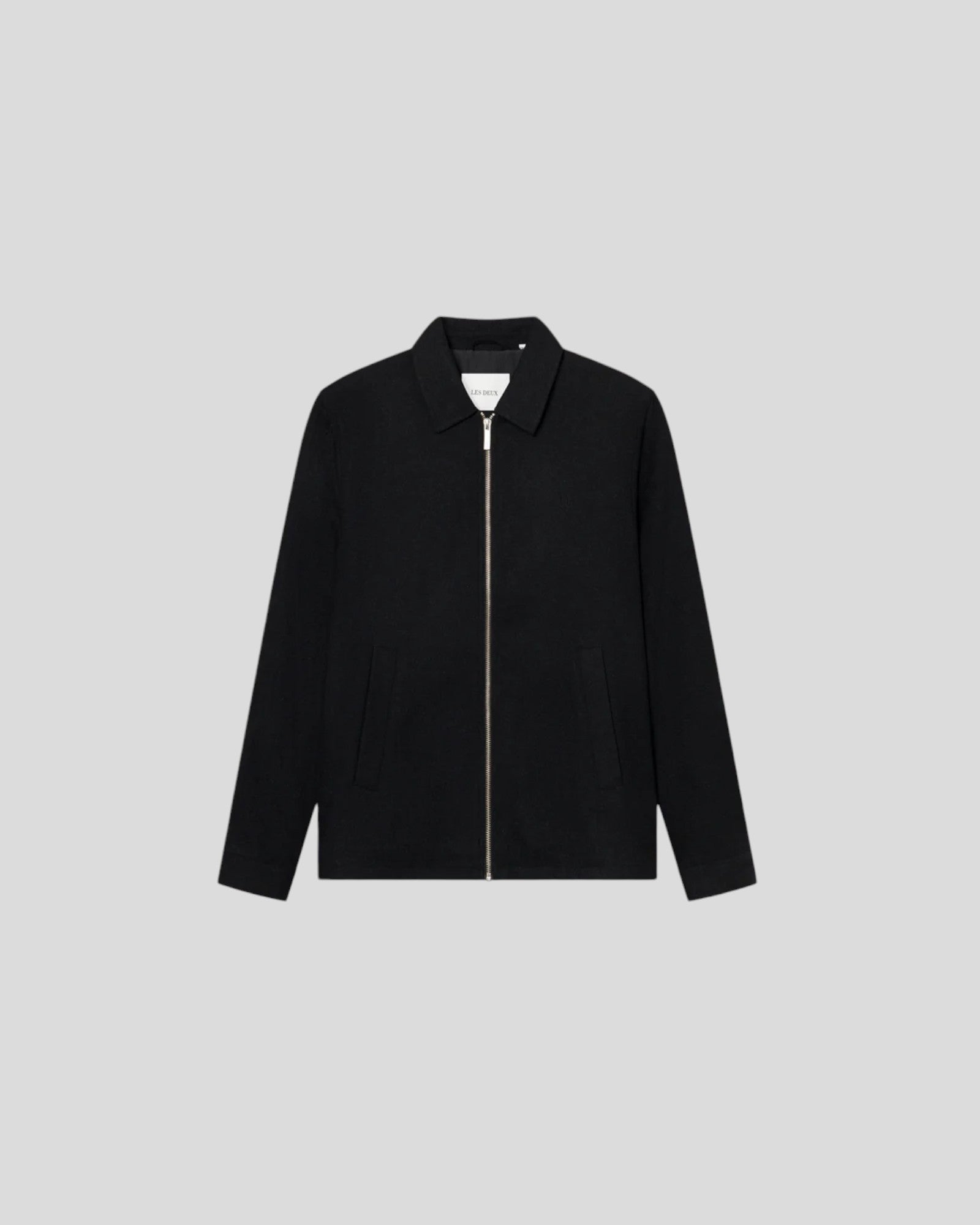 Les Deux || Como Coach Wool Jacket - Black Les Deux