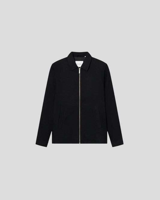 Les Deux || Como Coach Wool Jacket - Black Les Deux