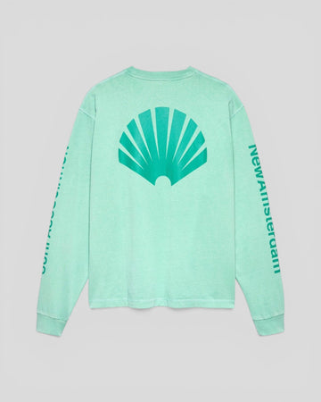 New Amsterdam || Logo Longsleeve - Ocean Wave / Sean Green - M’ New Amsterdam Surf Association