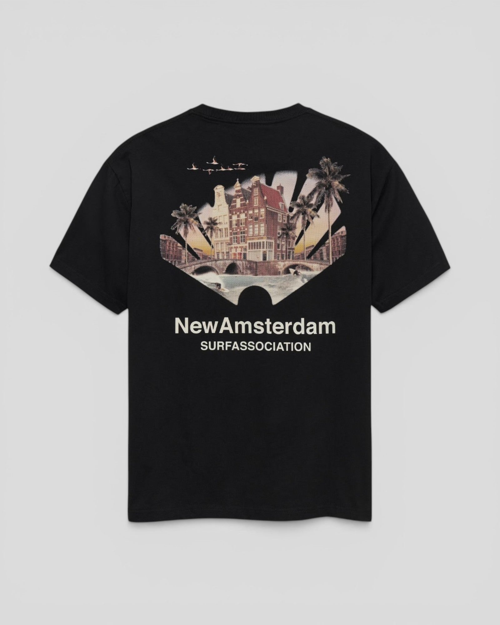 New Amsterdam || Tropical Tee - Black -M' New Amsterdam Surf Association