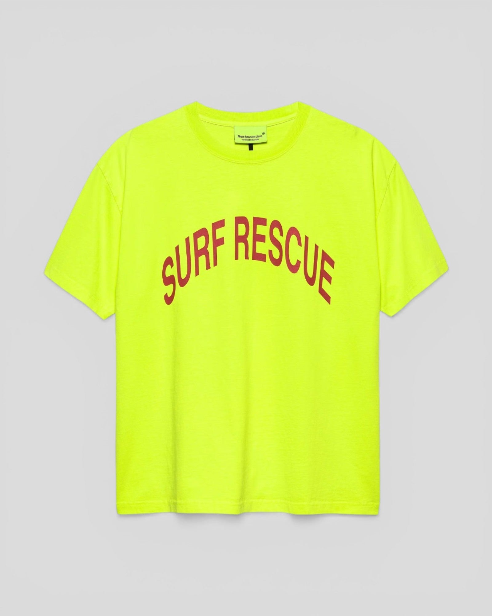 New Amsterdam || Surf Rescue Tee - Safety Green - M’ New Amsterdam Surf Association