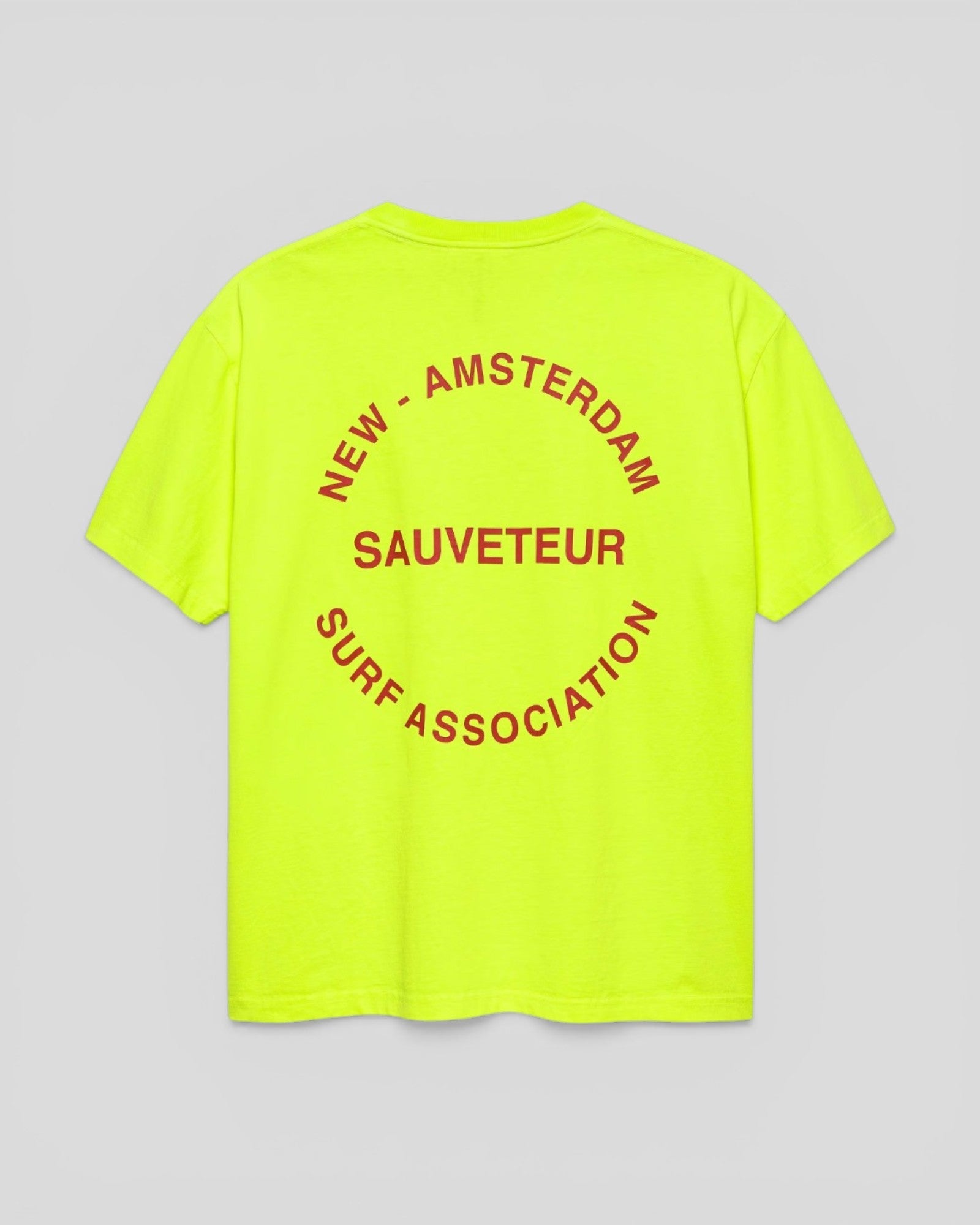 New Amsterdam || Surf Rescue Tee - Safety Green - M’ New Amsterdam Surf Association