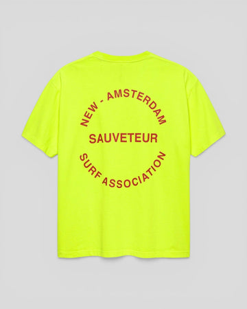 New Amsterdam || Surf Rescue Tee - Safety Green - M’ New Amsterdam Surf Association