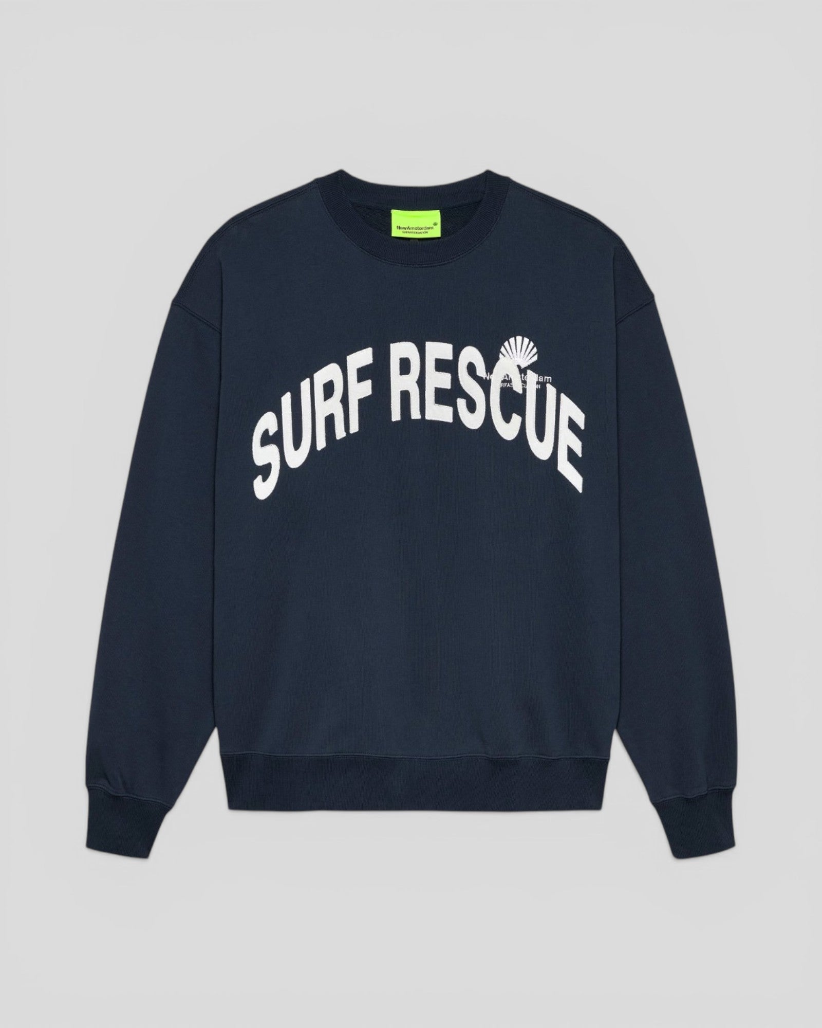 New Amsterdam || Surf Rescue Crewneck - Navy - M' New Amsterdam Surf Association