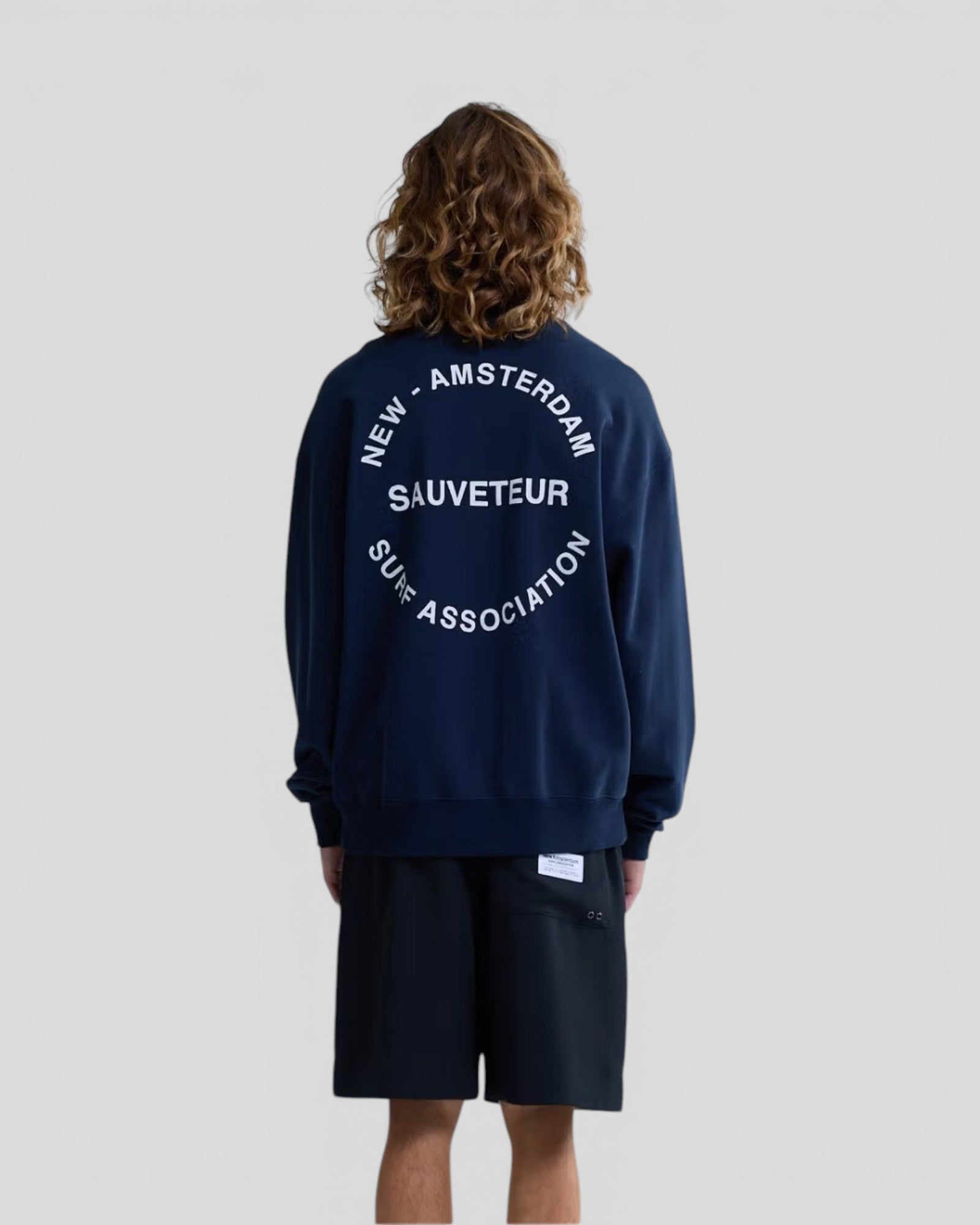 New Amsterdam || Surf Rescue Crewneck - Navy - M' New Amsterdam Surf Association
