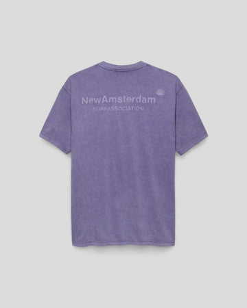 New Amsterdam || Logo Tee Washed Embro - Purple Haze - M"