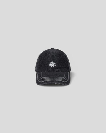 New Amsterdam || Distressed Logo Cap - Black