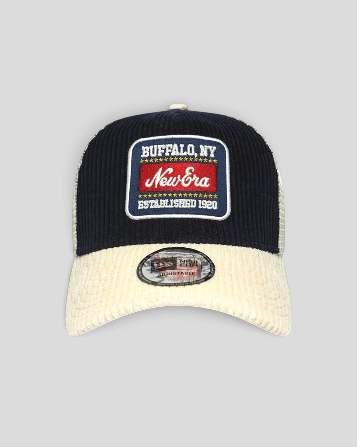 New Era || 9Forty E-Frame Trucker Cord - Navy/Cream - M' New Era